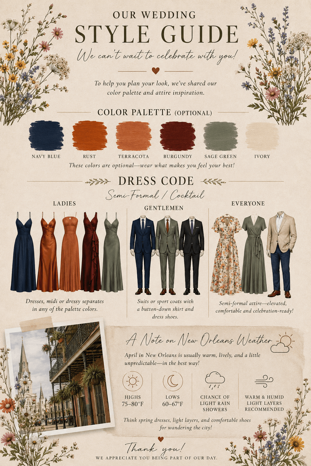 Wedding style guide
